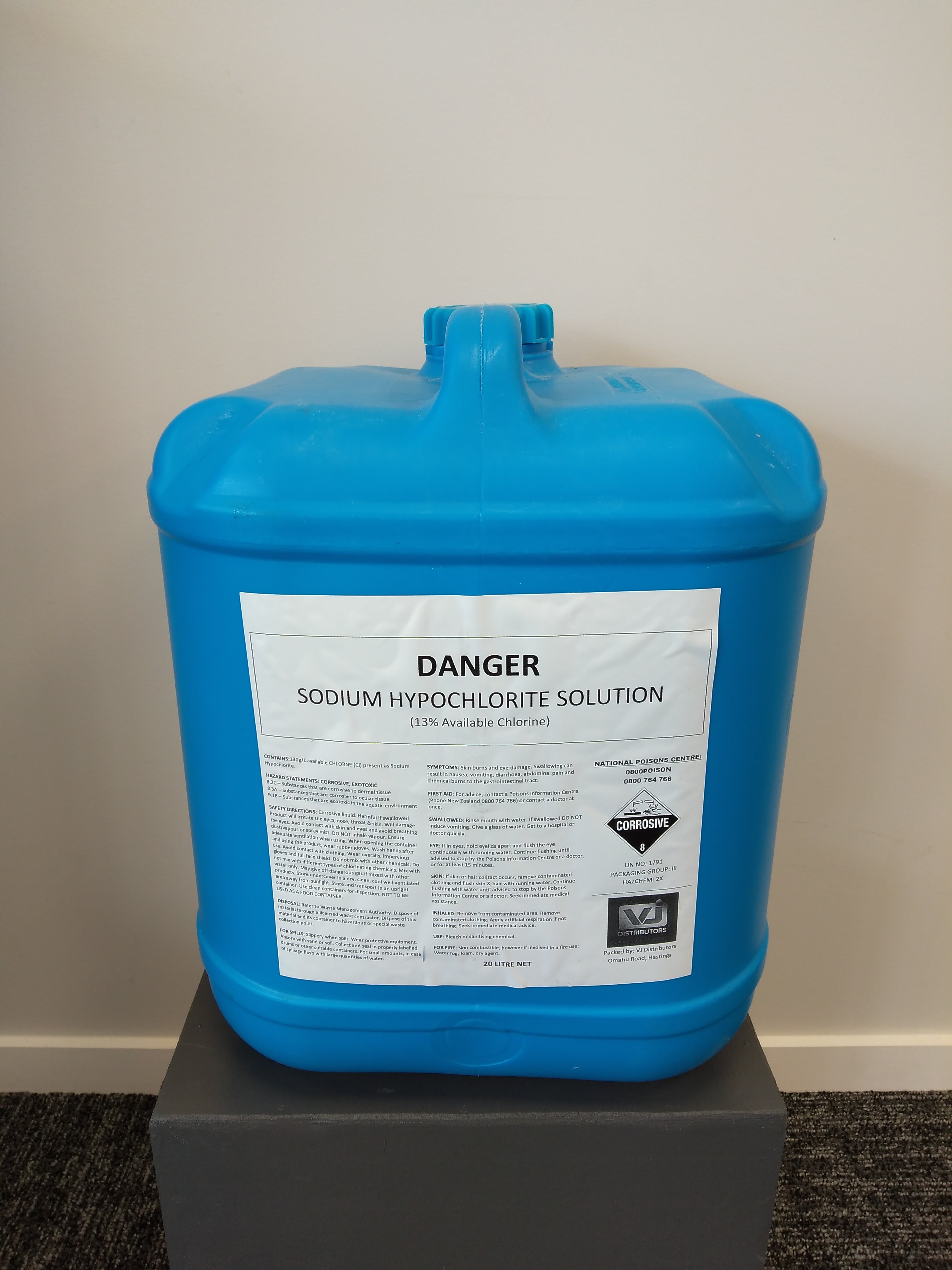 Liquid Chlorine - 20 Litre – Taylors Pools and Spas